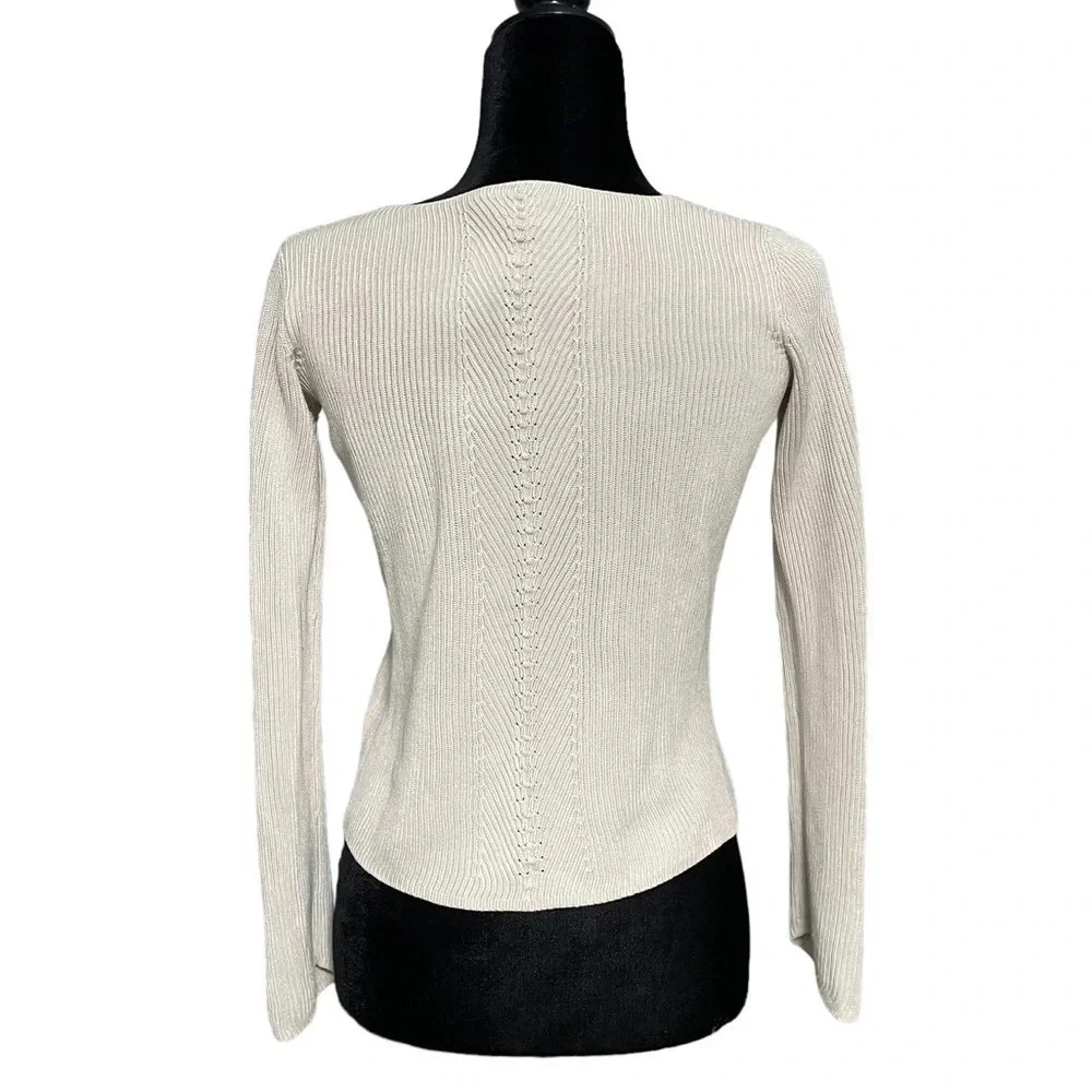 THE ROW 100% Silk SWEATER Women’s Small - Picture 10 of 11